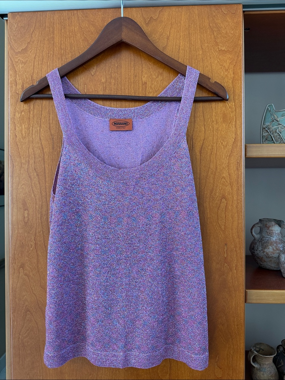 Missoni Lavender Multicolor Knit Tank